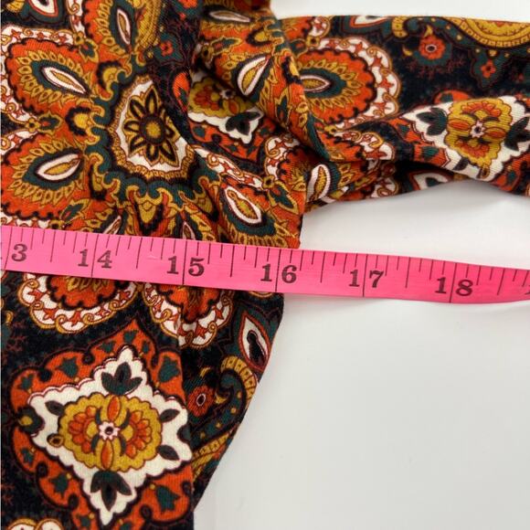 NWT CARA CARA Piper Top In Scarf Medallion C Sz XS turtleneck - Picture 6 of 7